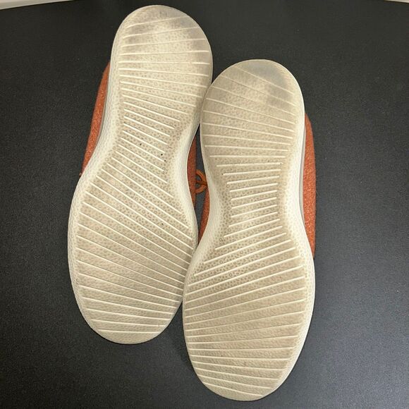 Allbirds Women's Orange Wool Runners Sz. 10 - White Soles - Picture 7 of 8